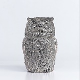 SILVER PLATED OWL ICE BUCKET BY MAURO MANETTI